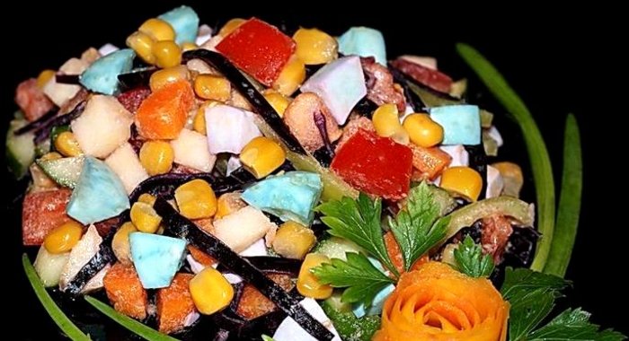 Салат Кубик Рубик