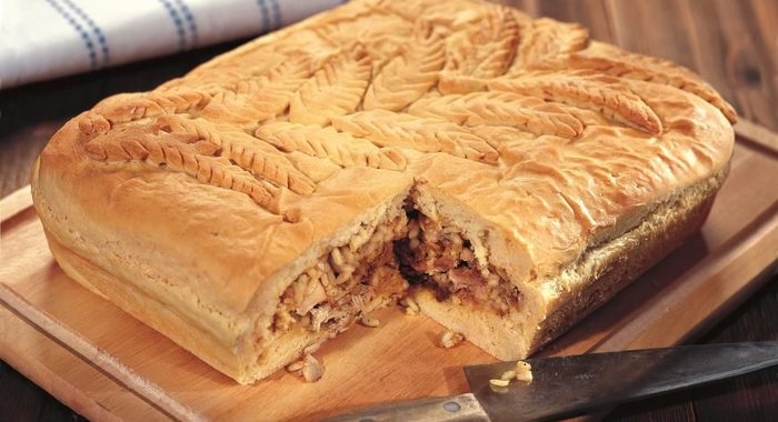 Рождественский пирог с цыпленком