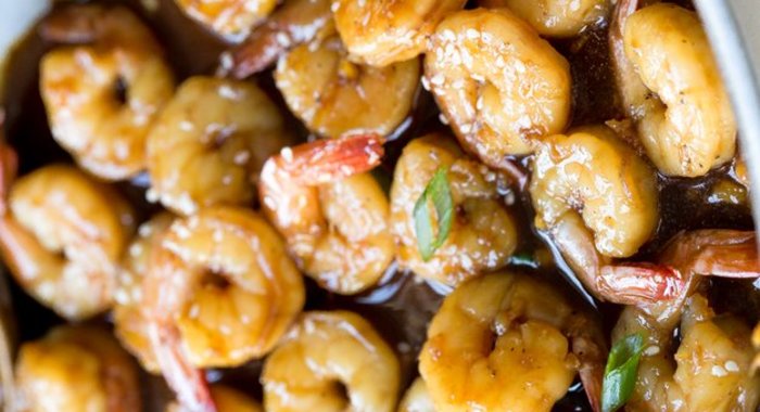 Креветки в соусе Терияки