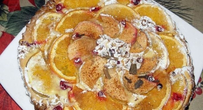 Новогодний пирог Вкус Рождества с апельсинами