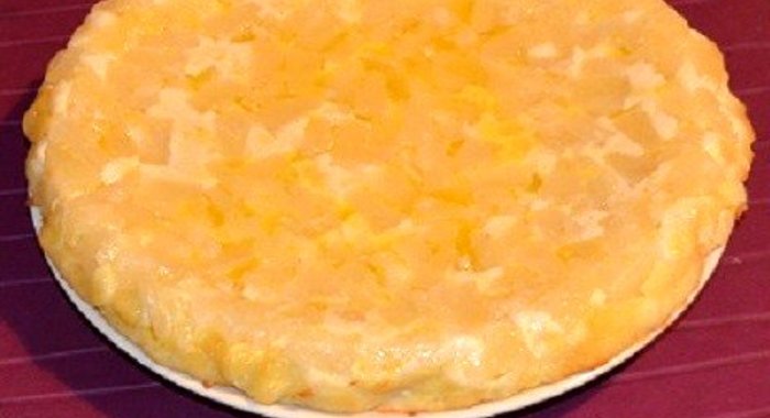 Творожный пирог «Антво» с ананасами