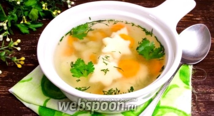 Суп с манными клецками