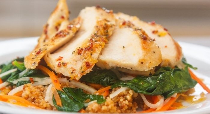 Курица в абрикосовой глазури