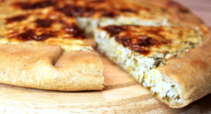 Пирог с цукини и фетой