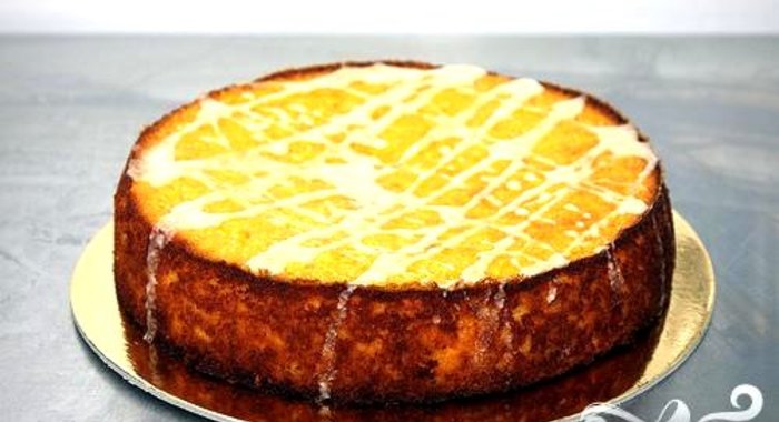 Пирог с клементинами и миндалем