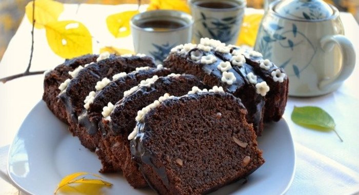 Пирог с шоколадным кремом