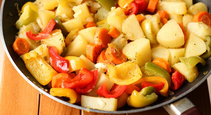 Гарнир из тушеных овощей