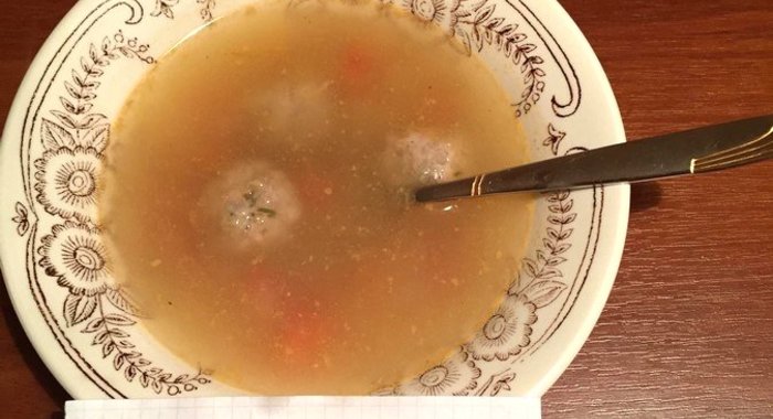 Суп с фрикадельками