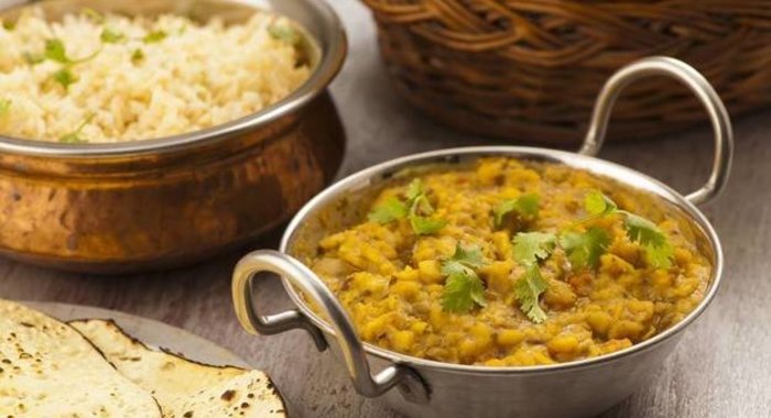 Дал - чечевица с карри по-индийски