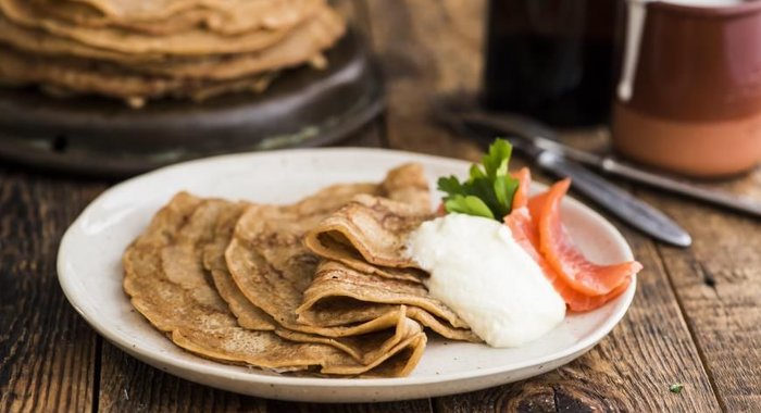 Блины на темном пиве