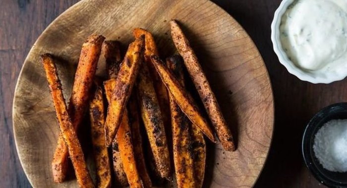 Батат с острыми специами