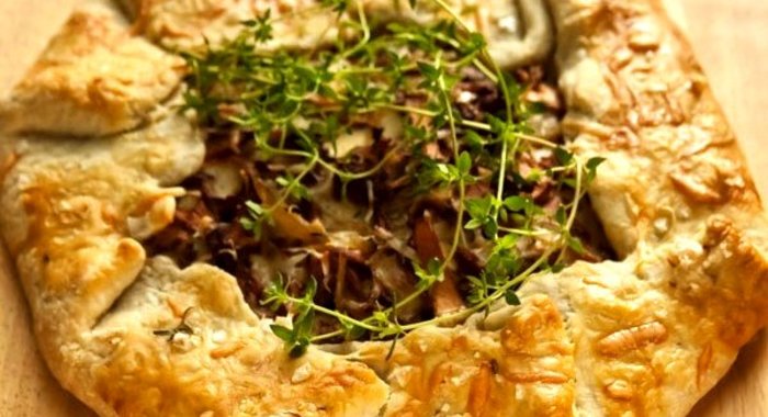 Тарт с лисичками