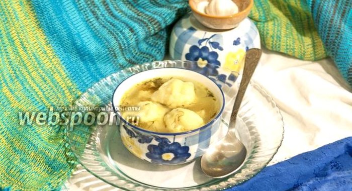 Суп куриный с галушками в мультиварке