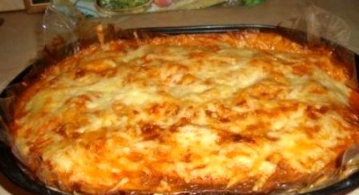 Пирог из лаваша с рыбой