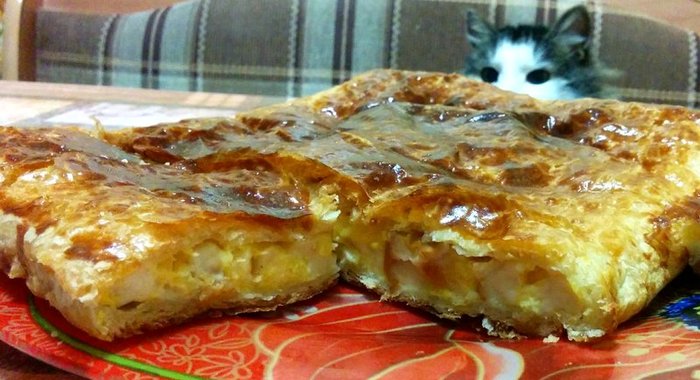 Простой сырный пирог