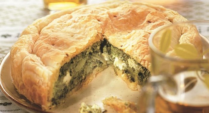 Спанакопитта, пирог со шпинатом