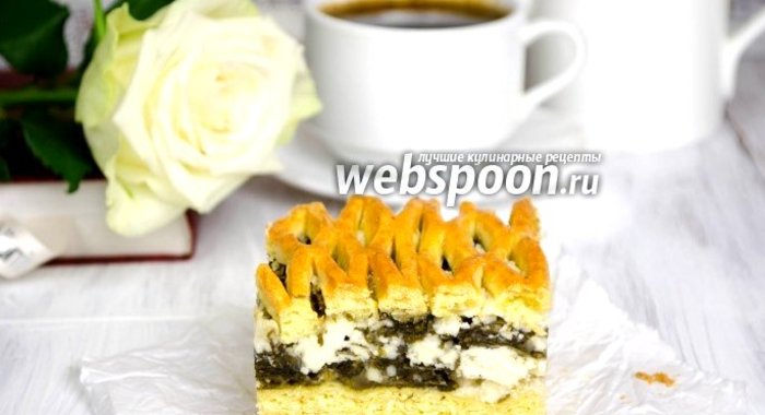 Сладкий пирог с творогом и щавелем