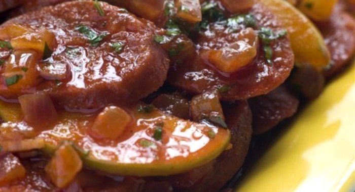 Чоризо с чесноком