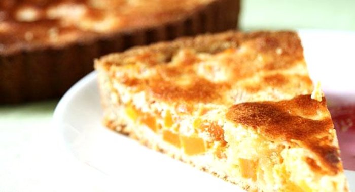 Тыквенно-творожный пирог