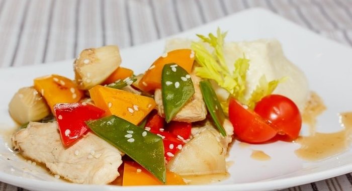 Фрикасе из куриной грудки