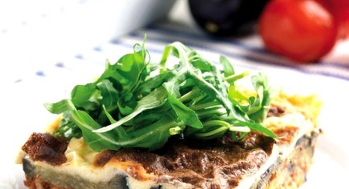 Пирог из баклажанов и мяса