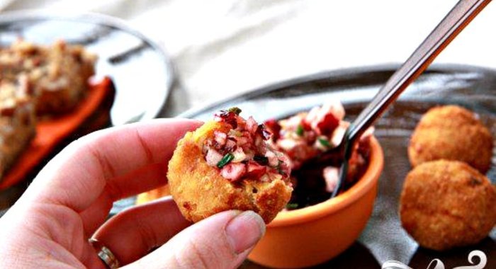 Крокеты с индейкой и сладким картофелем