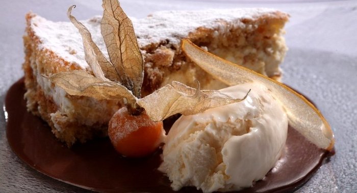 Грушевый пирог с рикоттой от Фабрицио Фатуччи