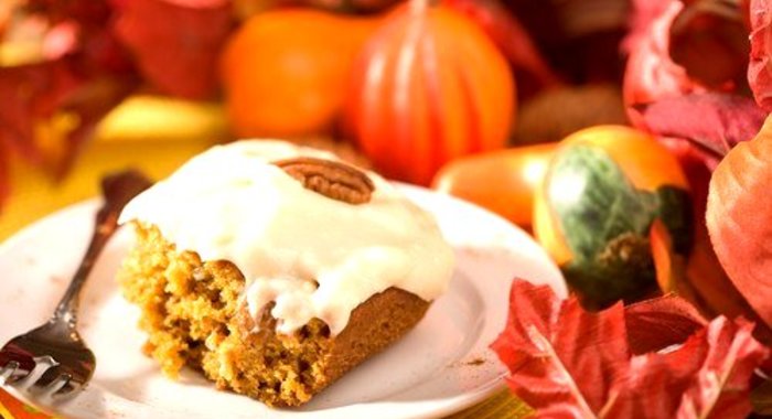 Быстрый тыквенный пирог с корицей