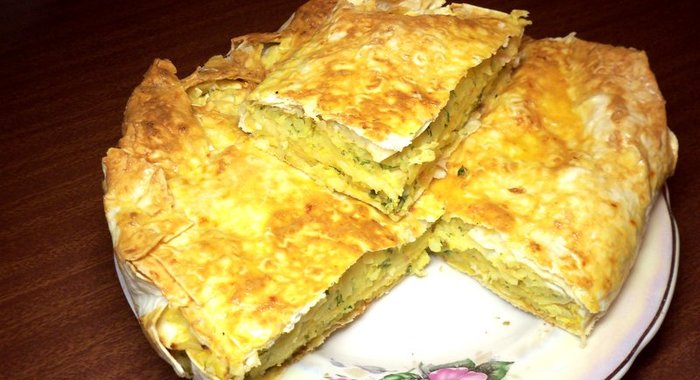 Пирог из лаваша