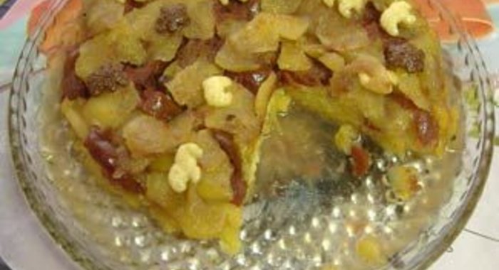 Клюквенный пирог в желе