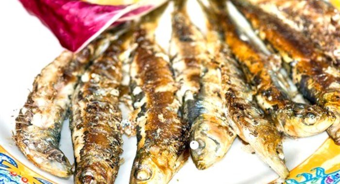 Сардины гриль в перце