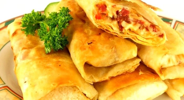 Лаваш обжаренный с начинкой