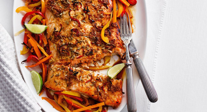 Лосось в азиатских специях