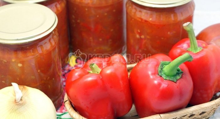 Лечо на зиму «Сладкое»