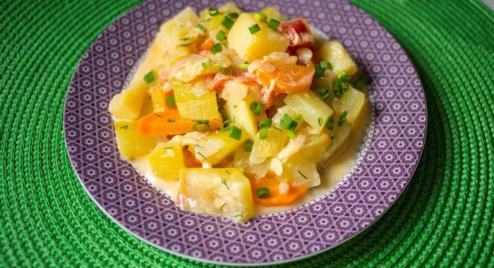 Кабачки в сметане