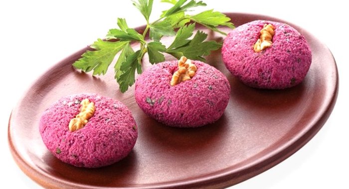 Пхали из свеклы с орехами