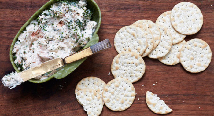 Соус-дип из копченой форели