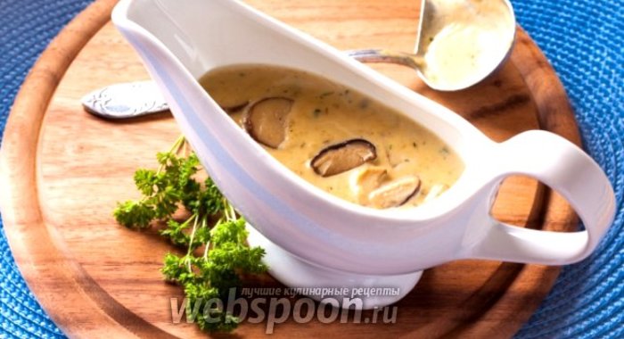 Грибы в сливочном соусе