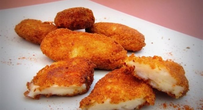 Крокеты с сыром и ветчиной (тапас)