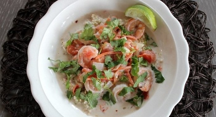 Креветки в кокосовом молоке