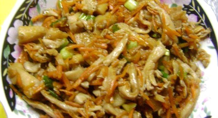 Вешенки с морковью