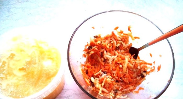 Морковно-яблочный салат