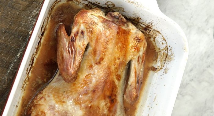 Утка с тыквой и яблоками семьи Старк