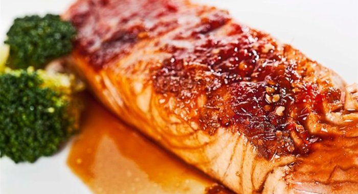 Семга, запеченная в тайском стиле