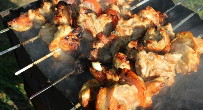 Шашлык на кефире от кумы