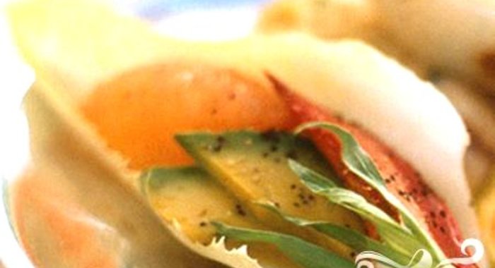 Эндивий с омаром и грейпфрутом