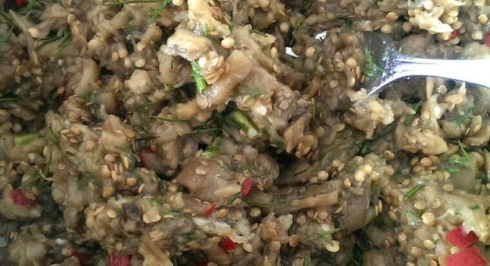 Салат из баклажанов по‑турецки