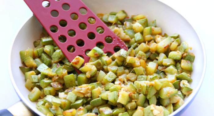 Цукини с чесноком