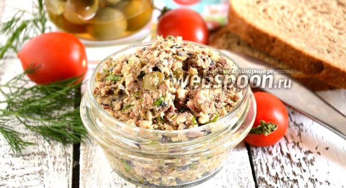 Паштет из сардин с оливками