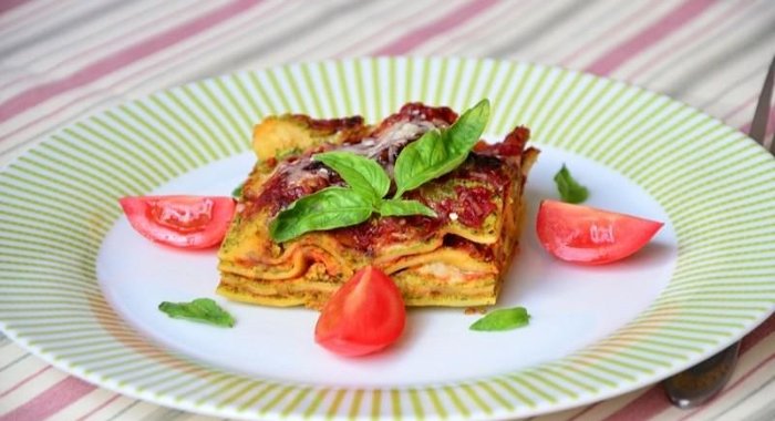 Лазанья с сыром